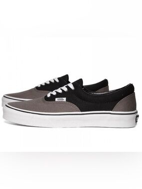 Vans Two-Tone Canvas Low-Top Sneakers - Black & Gray